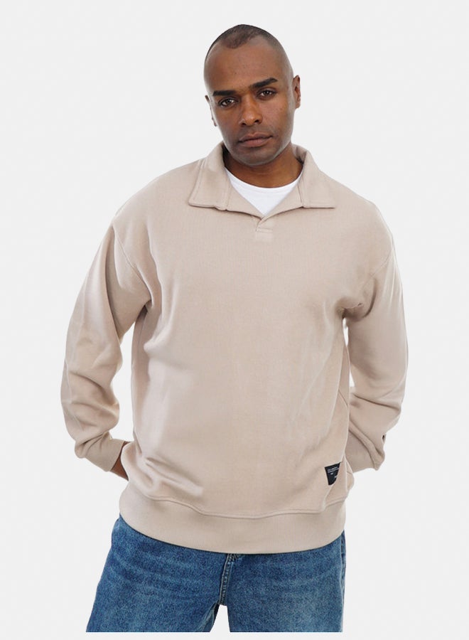 FIRE WOOD FireWood Cashmere Knit Pullover Sweater long sleeve For Men- Coffe - Image 2